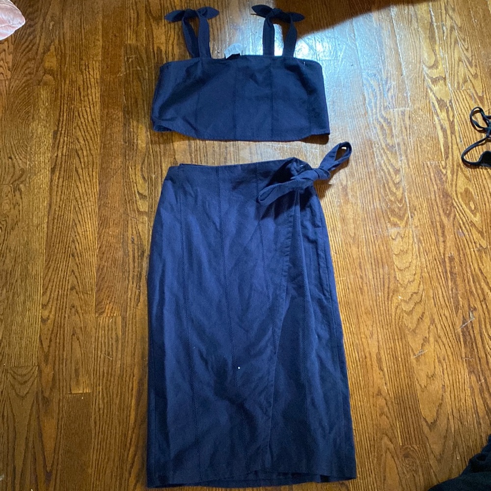 Abercrombie & Fitch Two Piece Skirt And Cropped Top Set